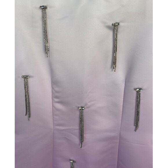 CYNTHIA ROWLEY, SIZE 8, WHITE AND PURPLE DRESS NWT - Picture 7 of 7